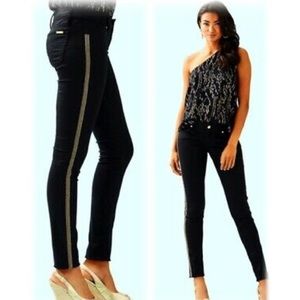 LILLY PULITZER Skinny Pant with Gold Trim